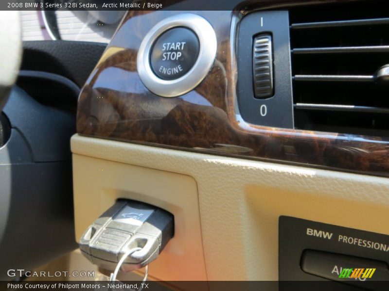 Arctic Metallic / Beige 2008 BMW 3 Series 328i Sedan