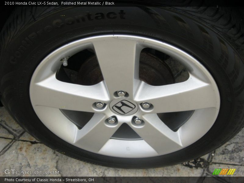 Polished Metal Metallic / Black 2010 Honda Civic LX-S Sedan