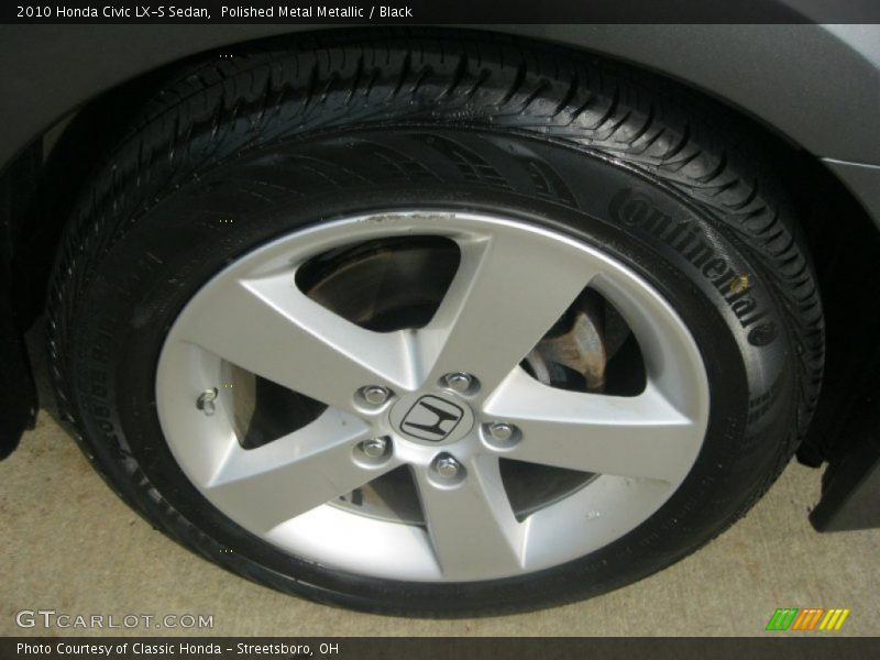 Polished Metal Metallic / Black 2010 Honda Civic LX-S Sedan