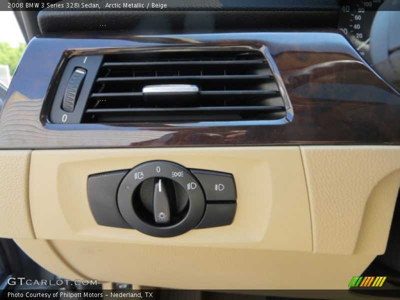 Arctic Metallic / Beige 2008 BMW 3 Series 328i Sedan