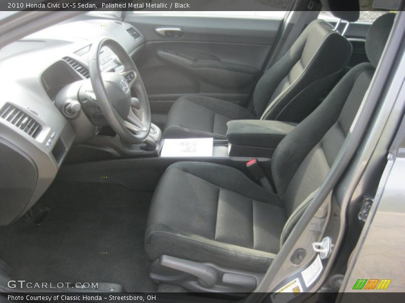 Polished Metal Metallic / Black 2010 Honda Civic LX-S Sedan