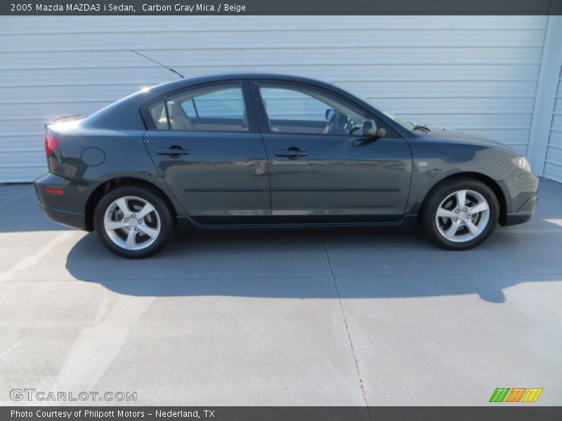 Carbon Gray Mica / Beige 2005 Mazda MAZDA3 i Sedan