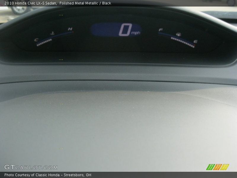 Polished Metal Metallic / Black 2010 Honda Civic LX-S Sedan