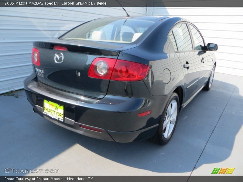 Carbon Gray Mica / Beige 2005 Mazda MAZDA3 i Sedan