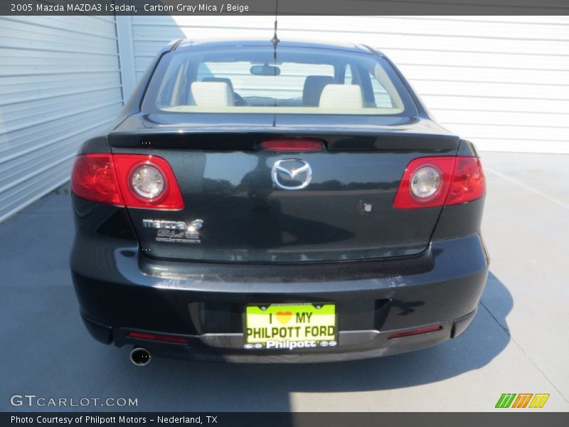 Carbon Gray Mica / Beige 2005 Mazda MAZDA3 i Sedan