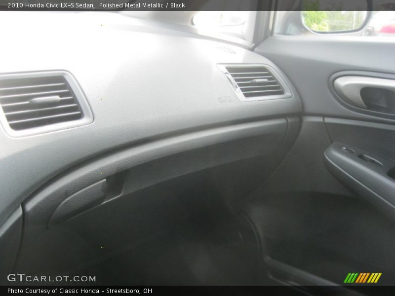 Polished Metal Metallic / Black 2010 Honda Civic LX-S Sedan