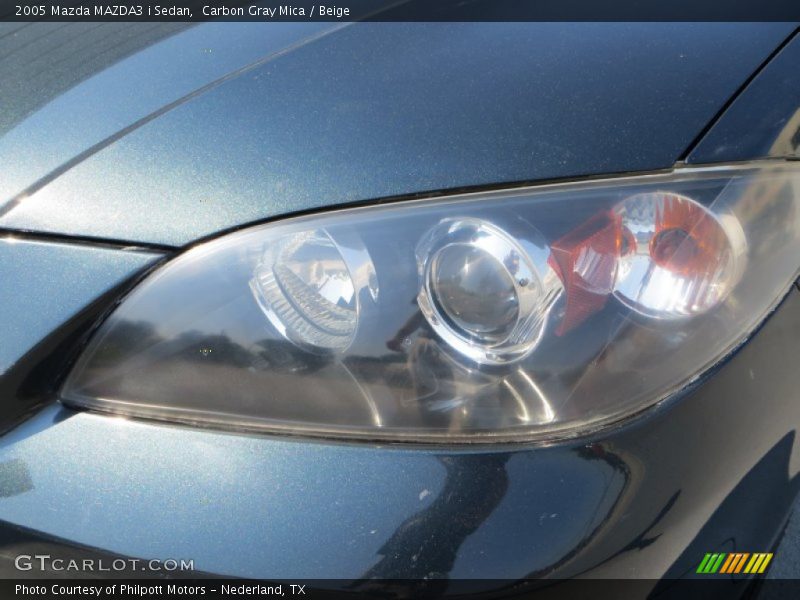 Carbon Gray Mica / Beige 2005 Mazda MAZDA3 i Sedan