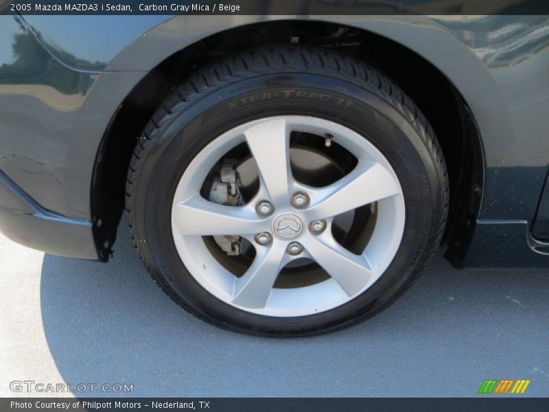 Carbon Gray Mica / Beige 2005 Mazda MAZDA3 i Sedan