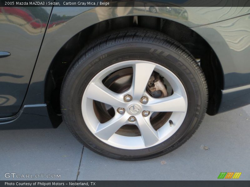 Carbon Gray Mica / Beige 2005 Mazda MAZDA3 i Sedan
