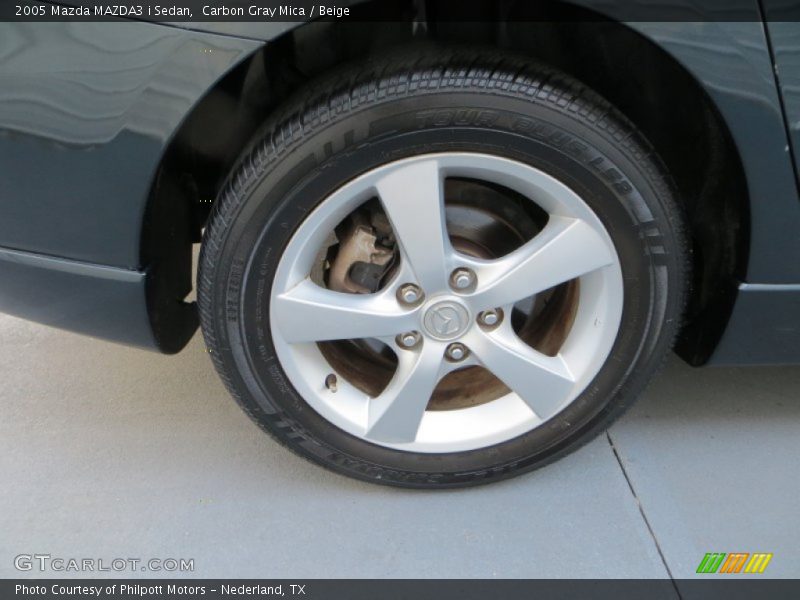 Carbon Gray Mica / Beige 2005 Mazda MAZDA3 i Sedan