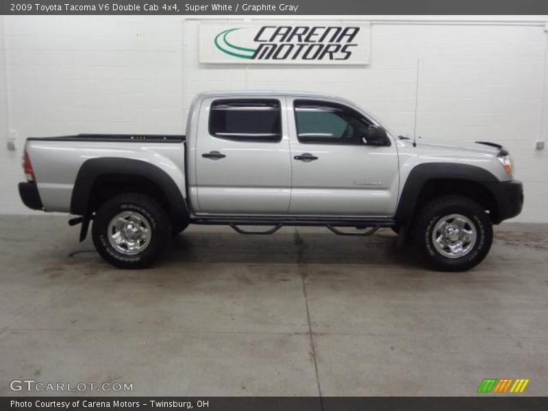 Super White / Graphite Gray 2009 Toyota Tacoma V6 Double Cab 4x4