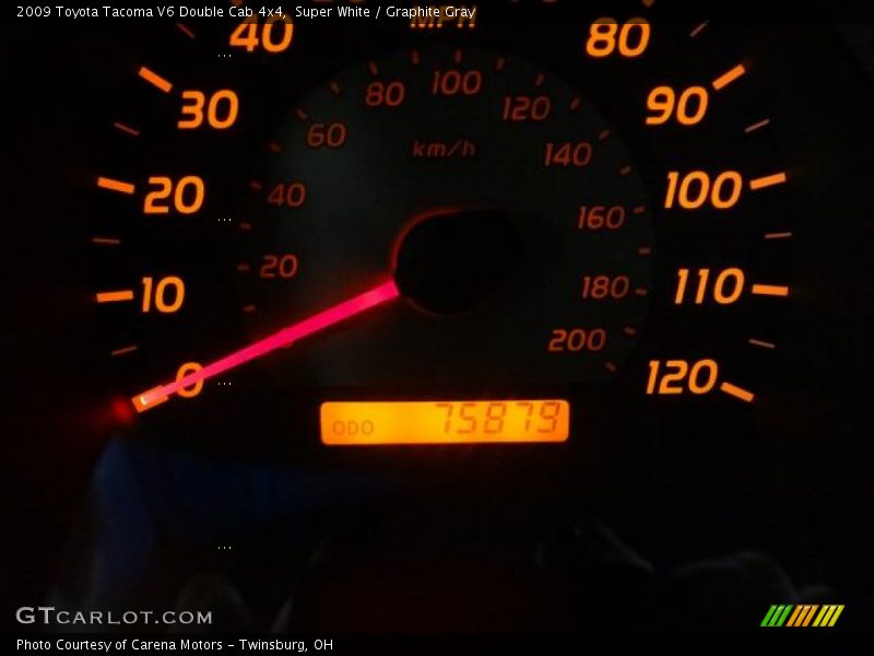 Super White / Graphite Gray 2009 Toyota Tacoma V6 Double Cab 4x4