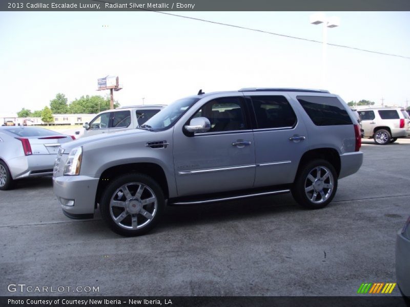 Radiant Silver Metallic / Ebony 2013 Cadillac Escalade Luxury