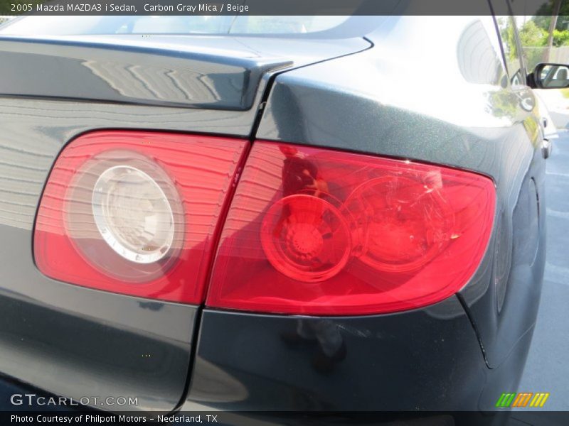 Carbon Gray Mica / Beige 2005 Mazda MAZDA3 i Sedan