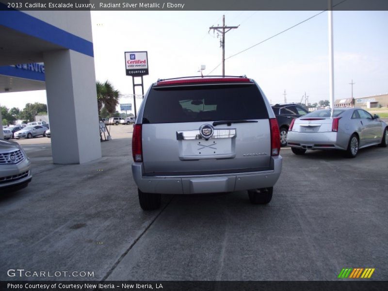 Radiant Silver Metallic / Ebony 2013 Cadillac Escalade Luxury
