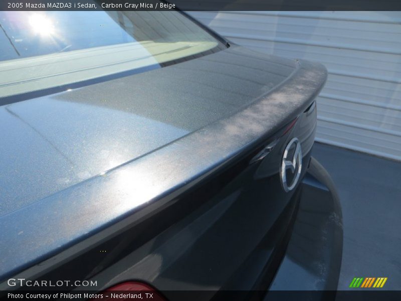 Carbon Gray Mica / Beige 2005 Mazda MAZDA3 i Sedan