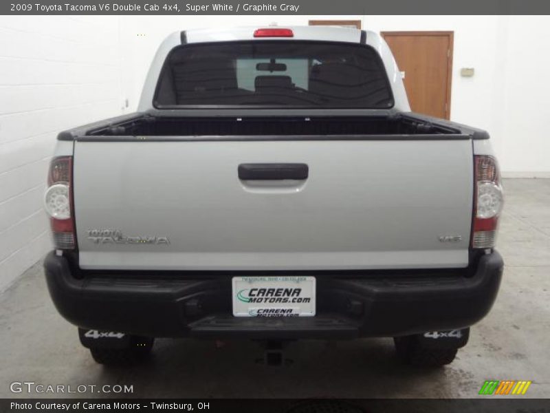 Super White / Graphite Gray 2009 Toyota Tacoma V6 Double Cab 4x4