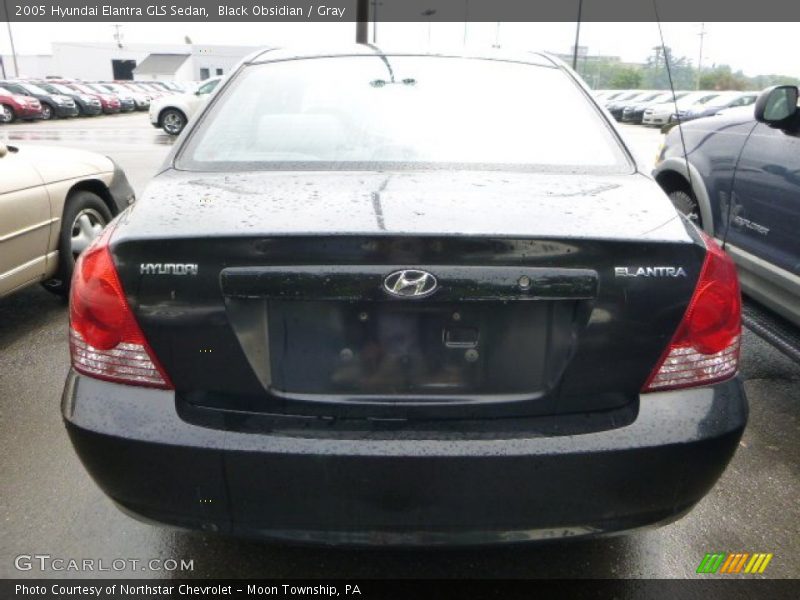Black Obsidian / Gray 2005 Hyundai Elantra GLS Sedan