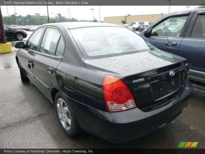 Black Obsidian / Gray 2005 Hyundai Elantra GLS Sedan