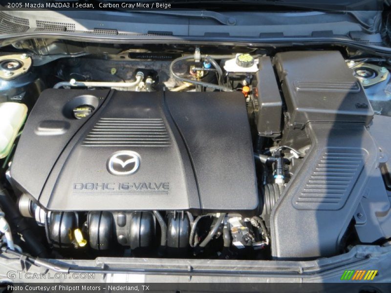 Carbon Gray Mica / Beige 2005 Mazda MAZDA3 i Sedan