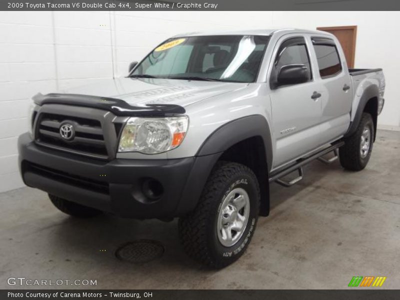 Super White / Graphite Gray 2009 Toyota Tacoma V6 Double Cab 4x4