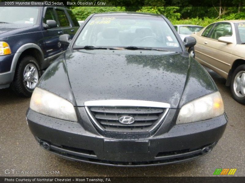 Black Obsidian / Gray 2005 Hyundai Elantra GLS Sedan