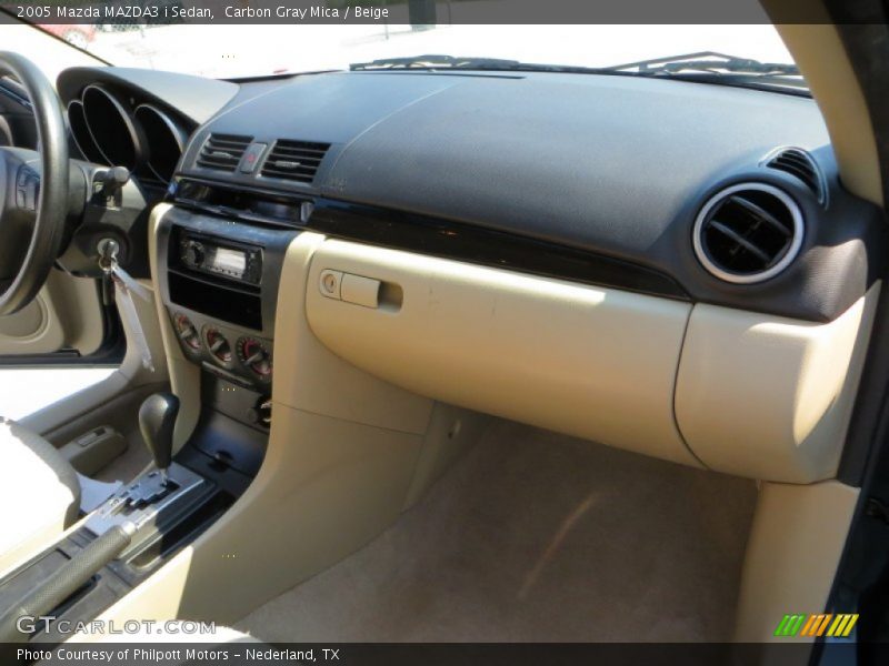Carbon Gray Mica / Beige 2005 Mazda MAZDA3 i Sedan