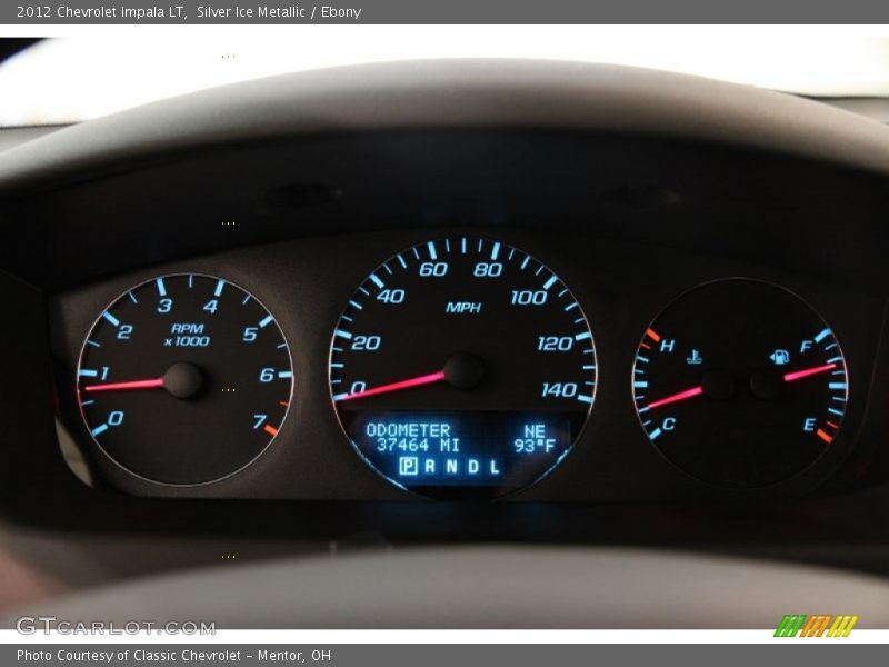 Silver Ice Metallic / Ebony 2012 Chevrolet Impala LT