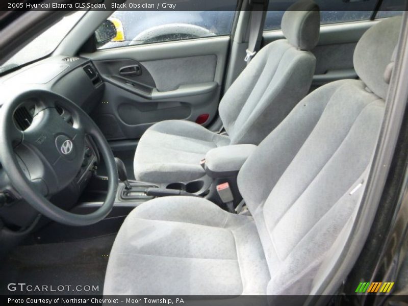 Black Obsidian / Gray 2005 Hyundai Elantra GLS Sedan