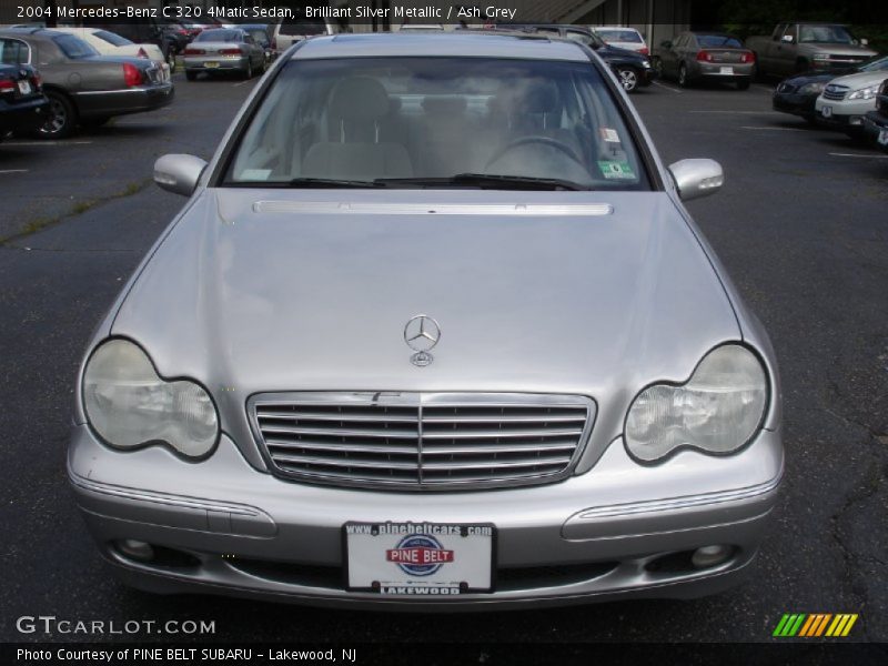 Brilliant Silver Metallic / Ash Grey 2004 Mercedes-Benz C 320 4Matic Sedan