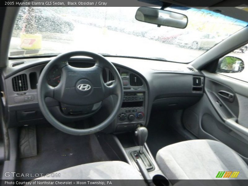 Black Obsidian / Gray 2005 Hyundai Elantra GLS Sedan