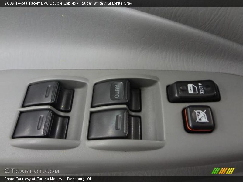 Super White / Graphite Gray 2009 Toyota Tacoma V6 Double Cab 4x4