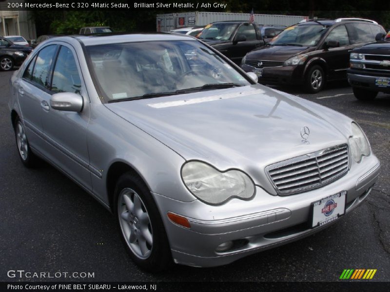 Brilliant Silver Metallic / Ash Grey 2004 Mercedes-Benz C 320 4Matic Sedan