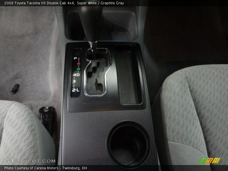 Super White / Graphite Gray 2009 Toyota Tacoma V6 Double Cab 4x4