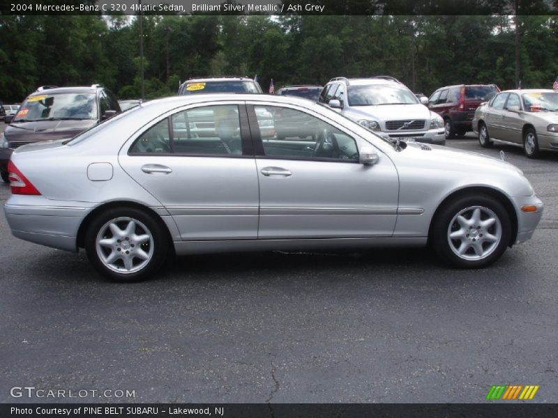 Brilliant Silver Metallic / Ash Grey 2004 Mercedes-Benz C 320 4Matic Sedan