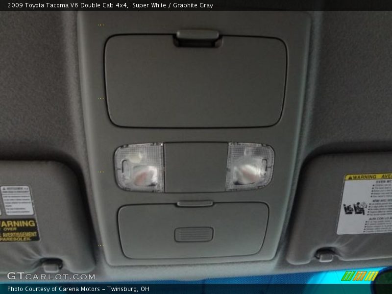 Super White / Graphite Gray 2009 Toyota Tacoma V6 Double Cab 4x4