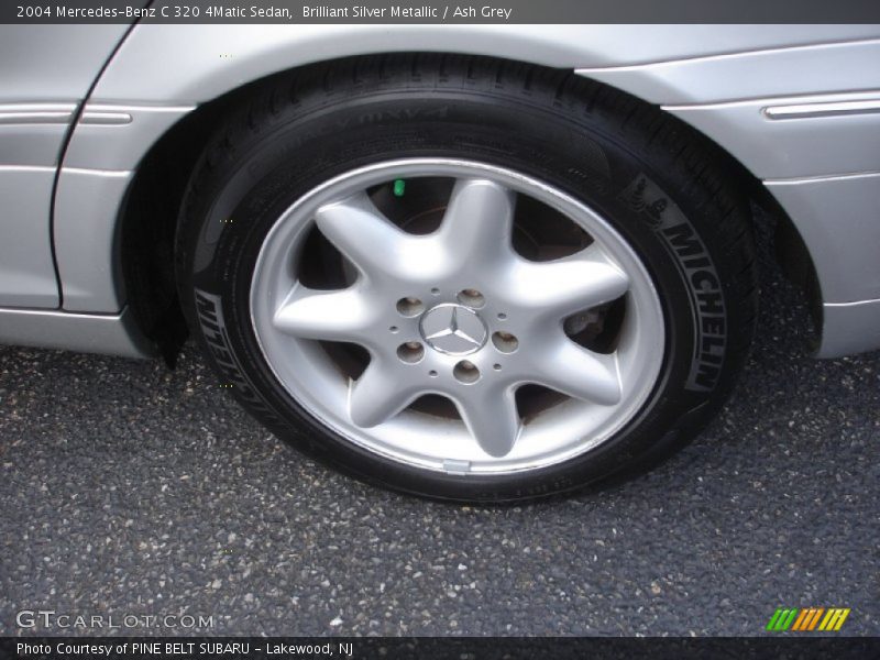 Brilliant Silver Metallic / Ash Grey 2004 Mercedes-Benz C 320 4Matic Sedan