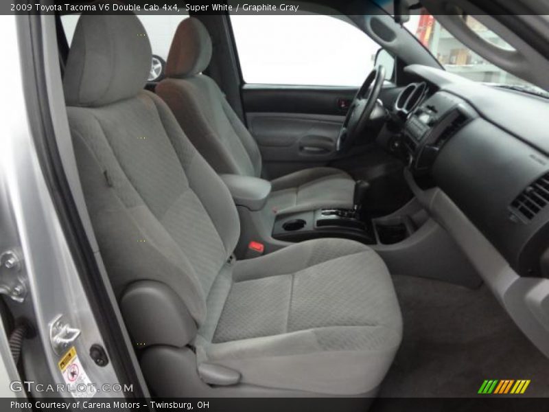 Super White / Graphite Gray 2009 Toyota Tacoma V6 Double Cab 4x4