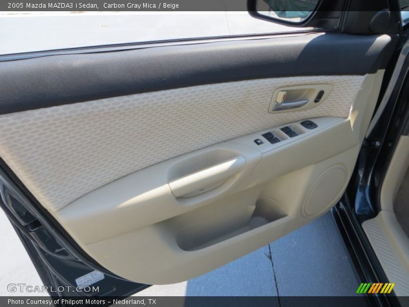 Carbon Gray Mica / Beige 2005 Mazda MAZDA3 i Sedan