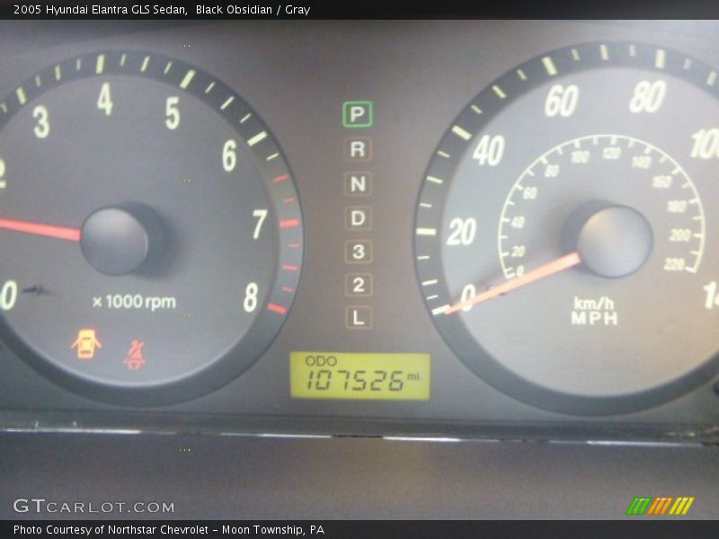 Black Obsidian / Gray 2005 Hyundai Elantra GLS Sedan