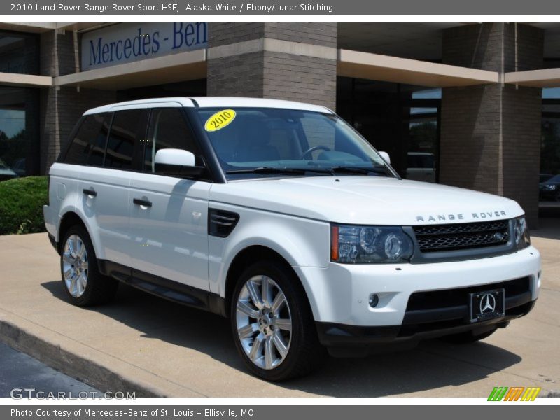 Alaska White / Ebony/Lunar Stitching 2010 Land Rover Range Rover Sport HSE