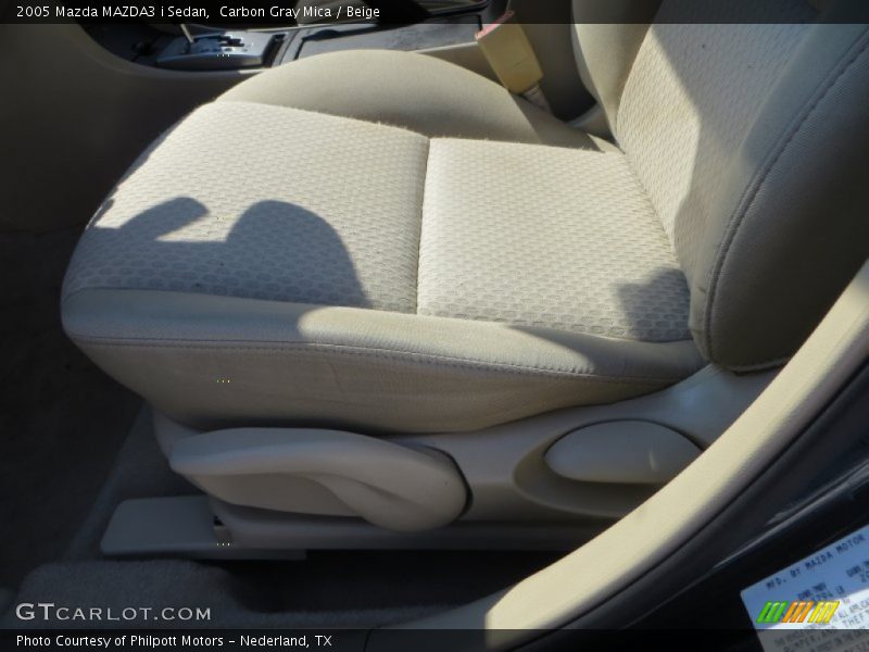 Carbon Gray Mica / Beige 2005 Mazda MAZDA3 i Sedan