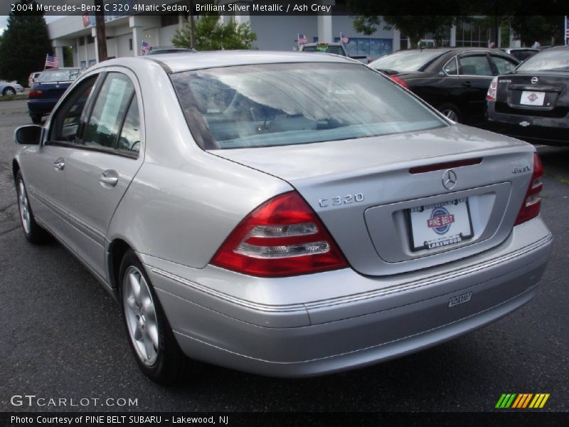 Brilliant Silver Metallic / Ash Grey 2004 Mercedes-Benz C 320 4Matic Sedan