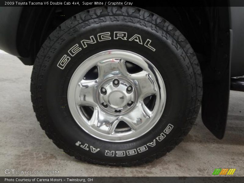 Super White / Graphite Gray 2009 Toyota Tacoma V6 Double Cab 4x4