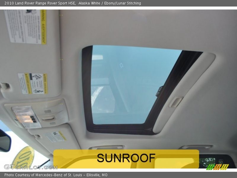 Alaska White / Ebony/Lunar Stitching 2010 Land Rover Range Rover Sport HSE