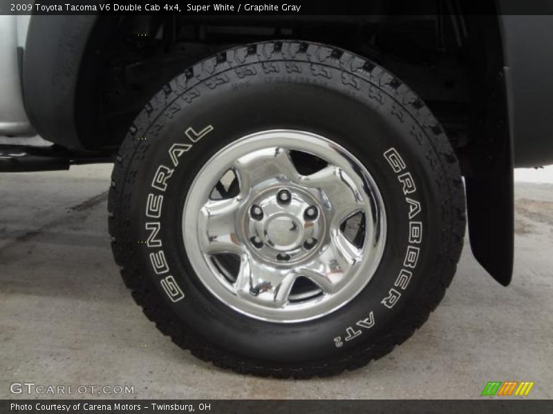 Super White / Graphite Gray 2009 Toyota Tacoma V6 Double Cab 4x4