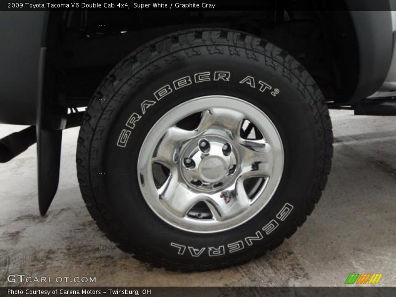 Super White / Graphite Gray 2009 Toyota Tacoma V6 Double Cab 4x4