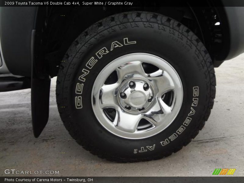 Super White / Graphite Gray 2009 Toyota Tacoma V6 Double Cab 4x4
