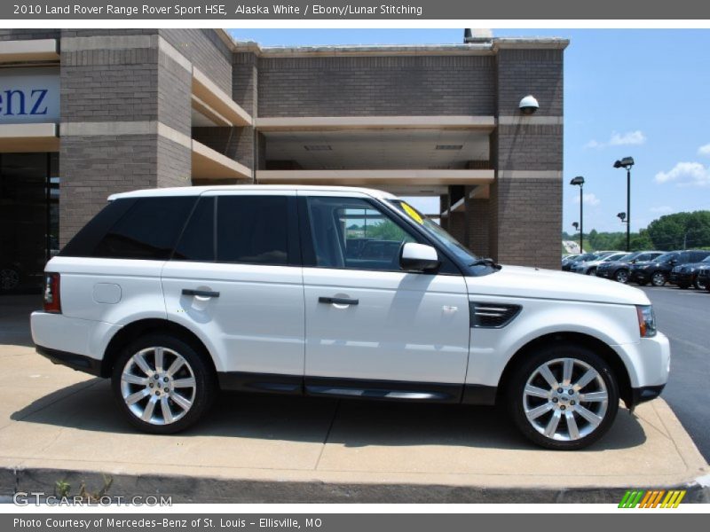 Alaska White / Ebony/Lunar Stitching 2010 Land Rover Range Rover Sport HSE