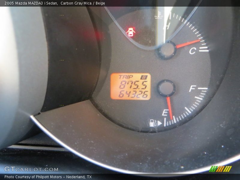 Carbon Gray Mica / Beige 2005 Mazda MAZDA3 i Sedan